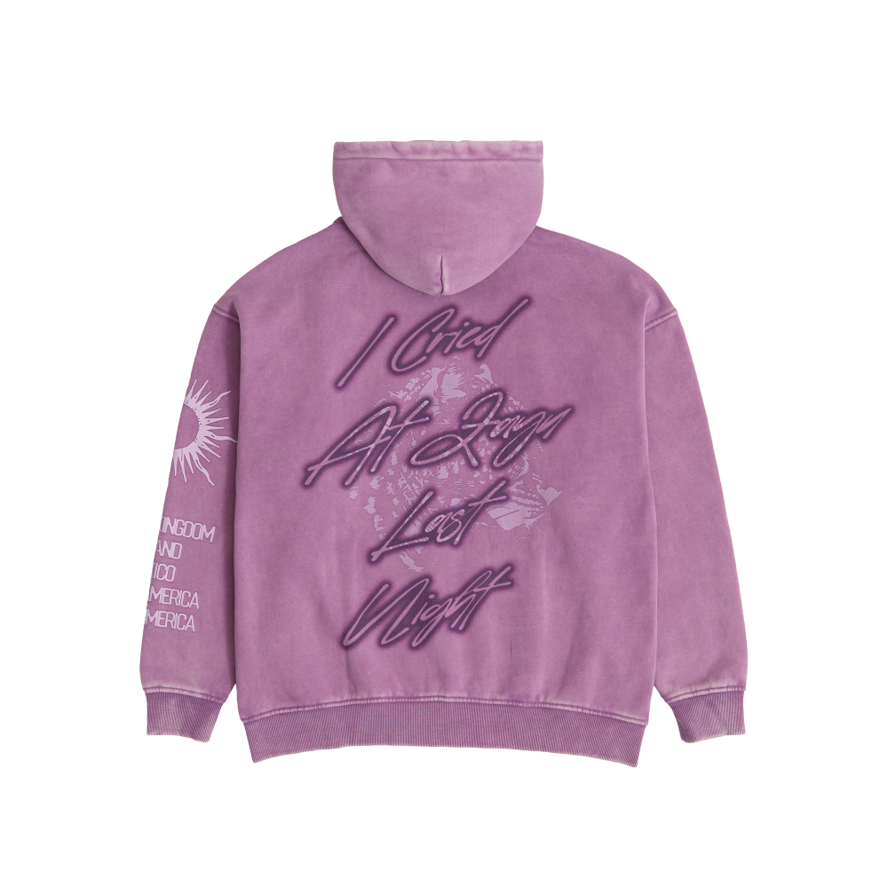 KONNAKOL Purple Airbrush Hoodie Back