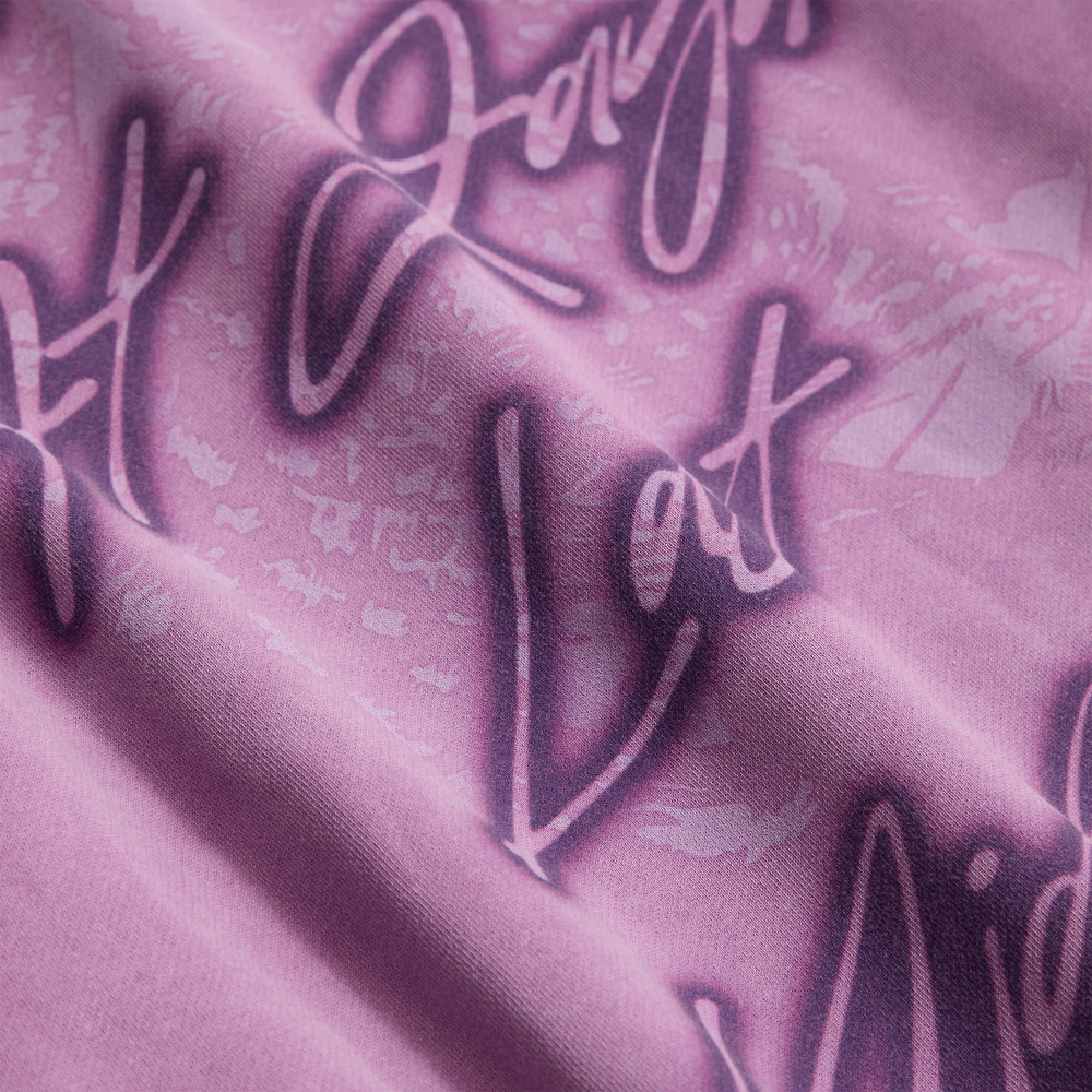 KONNAKOL Purple Airbrush Hoodie Detail 1