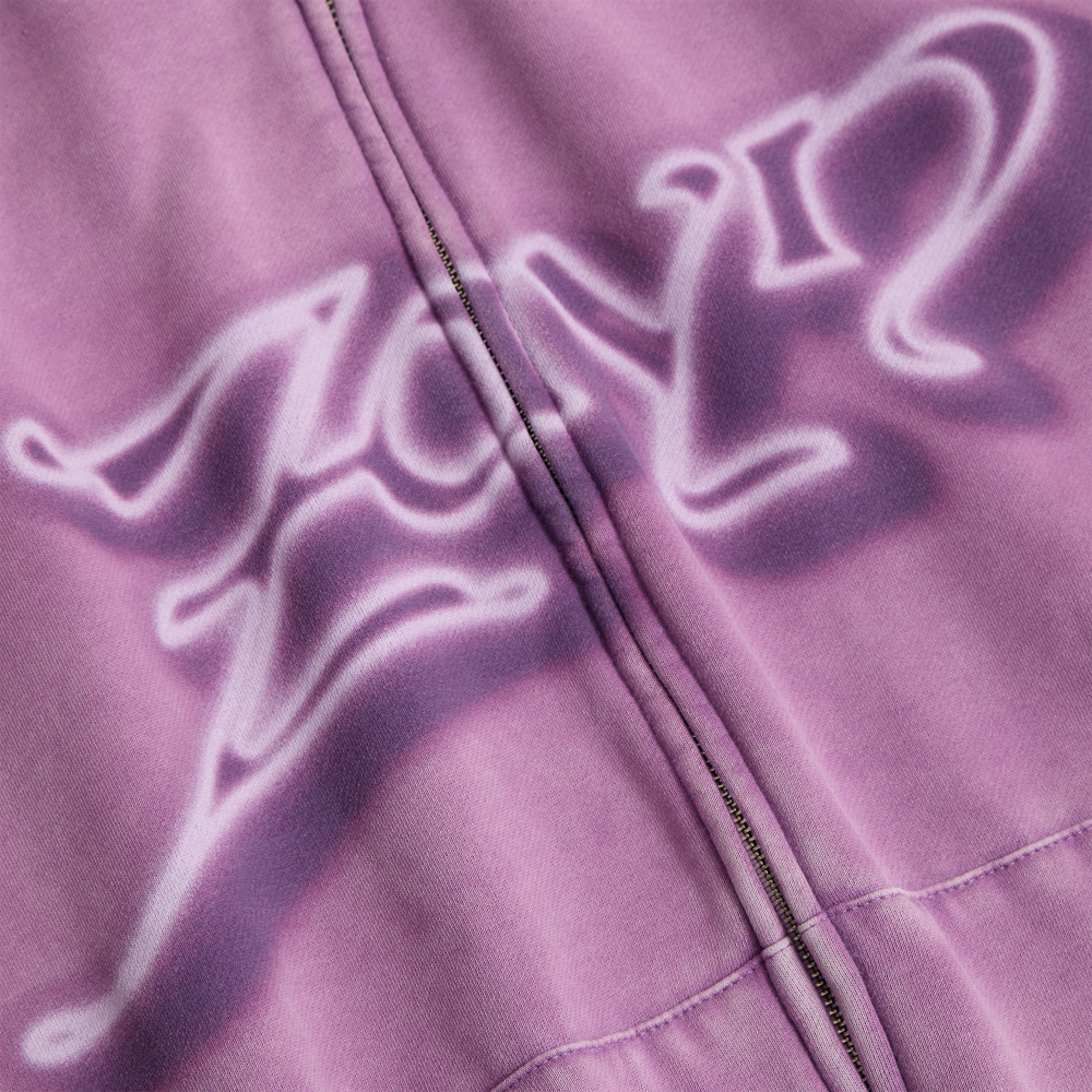 KONNAKOL Purple Airbrush Hoodie Detail 2