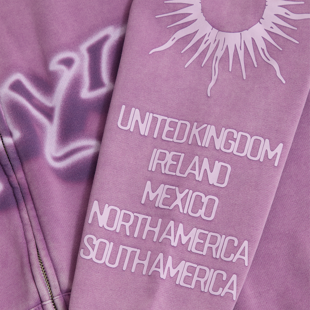 KONNAKOL Purple Airbrush Hoodie Detail 3