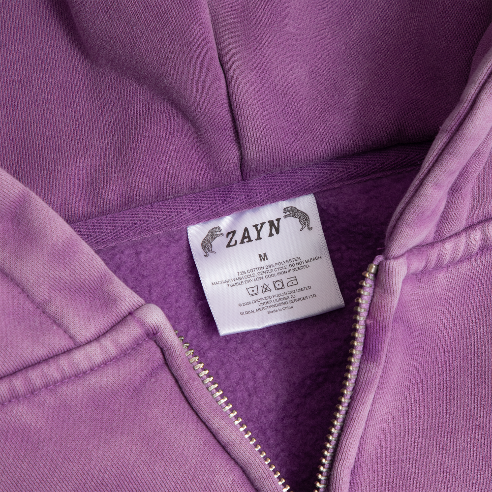 KONNAKOL Purple Airbrush Hoodie Detail 4