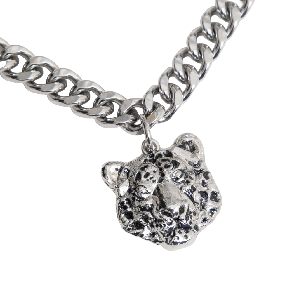 Snow Leopard Necklace Front