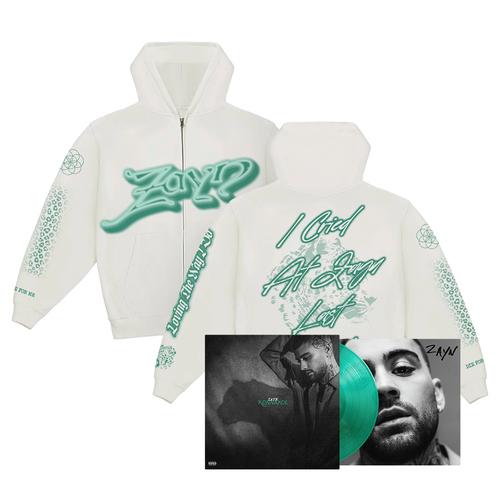 KONNAKOL 5TH ELEMENT COLOR SIGNED VINYL (LIMITED EDITION) + KONNAKOL White Air Brush Hoodie