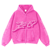 ZAYN AIRBRUSH PINK LAS VEGAS HOODIE FRONT