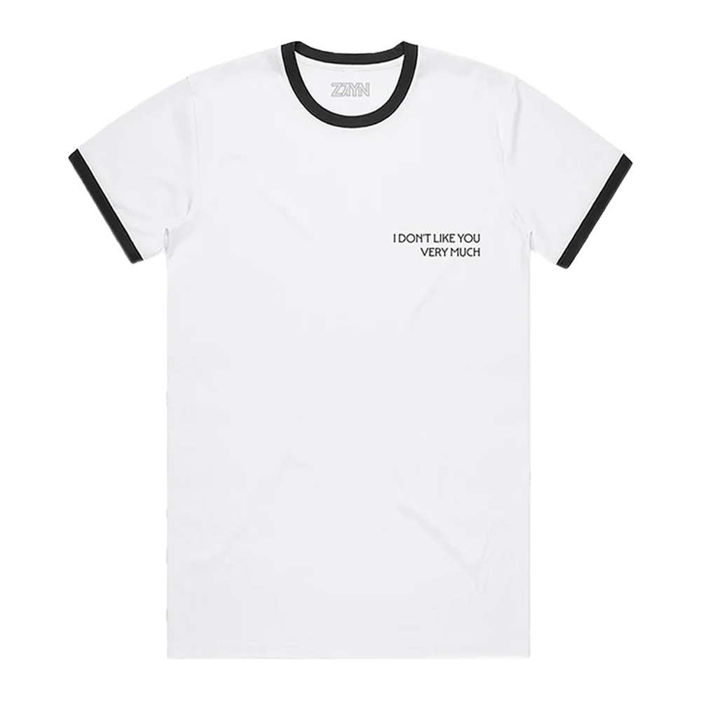 I DON'T LIKE YOU RINGER TEE FRONT